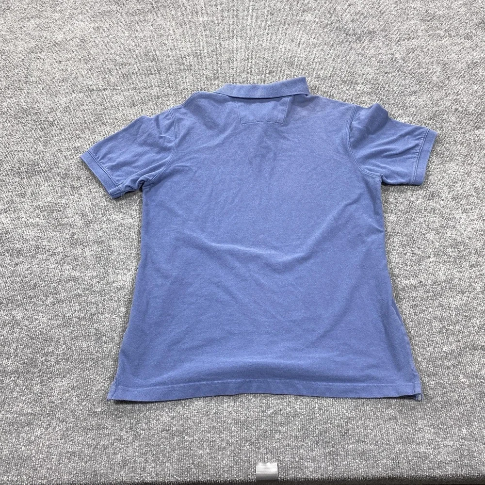Banana Republic‎ Polo Shirt Mens Medium Blue Embroidered Elephant 100% Cotton